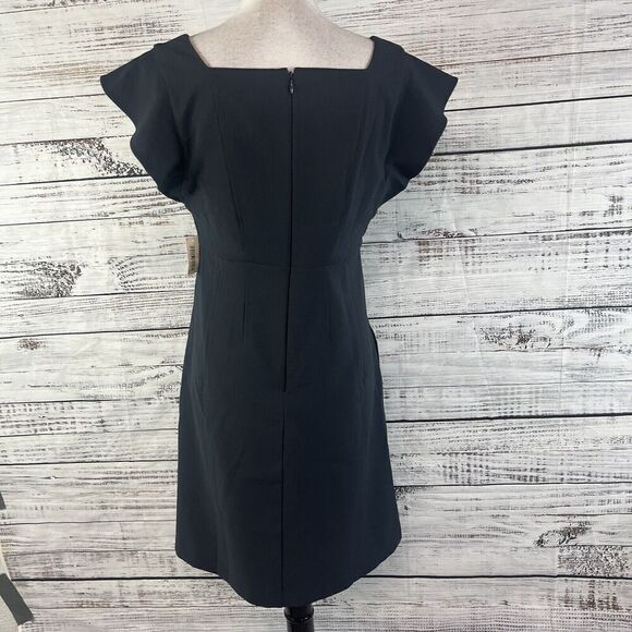 Lark & Ro Dress size 8 Black Stretch Above Knee A Line Wedding Church Career - Picture 11 of 12